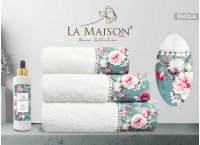 Подарочный набор полотенец La Maison с парфюмом - Enola (Turkey), 3 штуки